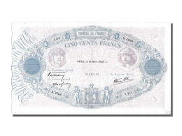 Billet, France, 500 Francs, 500 F 1888-1940 ''Bleu Et Rose'', 1939, 1939-03-16 - 500 F 1888-1940 ''Bleu Et Rose''