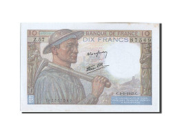 Billet, France, 20 Francs, 10 F 1941-1949 ''Mineur'', 1943, 1943-09-09, SPL - 10 F 1941-1949 ''Mineur''