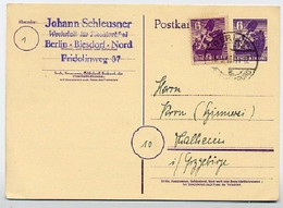 BERLIN P4c Postkarte Berlin - Thalheim 1945 Kat. 16,00 € - Enteros Postales