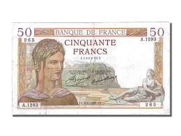 Billet, France, 50 Francs, 50 F 1934-1940 ''Cérès'', 1935, 1935-04-04, TB+ - 50 F 1934-1940 ''Cérès''