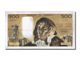 Billet, France, 500 Francs, 500 F 1968-1993 ''Pascal'', 1968, 1968-12-05, TTB - 500 F 1968-1993 ''Pascal''