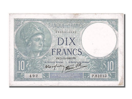 Billet, France, 10 Francs, 10 F 1916-1942 ''Minerve'', 1940, 1940-12-05, SUP - 10 F 1916-1942 ''Minerve''