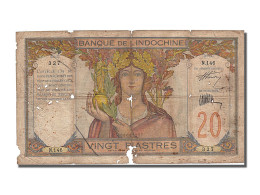 Billet, Indochine Française, 20 Piastres, 1921, B - Indochina