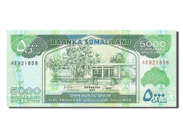Billet, Somaliland, 5000 Shillings, 2011, Undated, KM:21, NEUF - Somalia