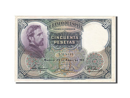 Billet, Espagne, 50 Pesetas, 1931, 1931-04-25, SUP - 50 Peseten