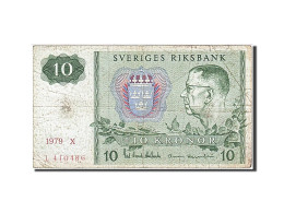 Billet, Suède, 10 Kronor, 1979, 1979, KM:52d, TB - Suède