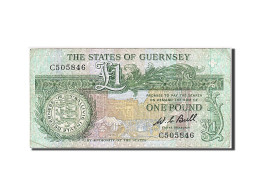 Billet, Guernsey, 1 Pound, 1980-1989, Undated, KM:48a, TTB - Guernesey