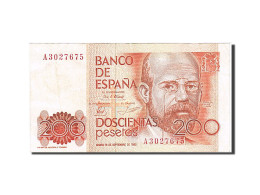 Billet, Espagne, 200 Pesetas, 1980, 1980-09-16, KM:156, SUP - [ 4] 1975-… : Juan Carlos I