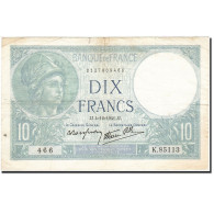 Billet, France, 10 Francs, 1915, 1941-12-04, TTB, Fayette:7.30, KM:84 - 10 F 1916-1942 ''Minerve''