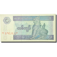 Billet, Myanmar, 1 Kyat, 1991-1998, 1996, KM:69, SPL+ - Myanmar