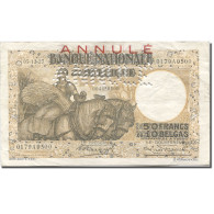 Billet, Belgique, 50 Francs-10 Belgas, 1927, 1927-12-07, ANNULÉ, KM:100, TTB - 50 Francs-10 Belgas