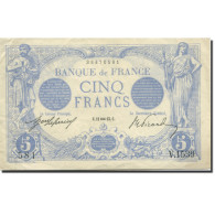 France, 5 Francs, Bleu, 1905, 1913-01-11, SUP, Fayette:2.13, KM:70 - 5 F 1912-1917 ''Bleu''