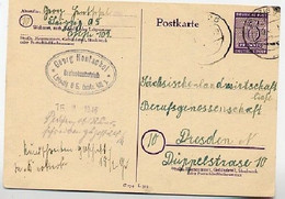 WESTSACHSEN  P17 Postkarte  Leipzig - Dresden 1945  Kat. 20,00 € - Interi Postali