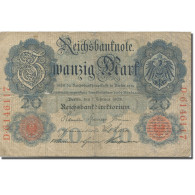 Billet, Allemagne, 20 Mark, 1908, 1908-02-07, KM:31, TTB - 20 Mark