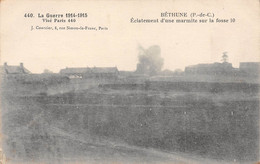 62 - BETHUNE - Eclatement D'une Marmite Sur La Fosse 10 - La Guerre 1914-1915 - Visé Paris 440 - Bethune