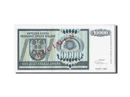 Billet, Croatie, 10,000 Dinara, 1992, Undated, KM:R7s, NEUF - Croatie