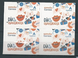 ESPAGNE SPANIEN SPAIN ESPAÑA 2021 VALENTINE'S DAY DÍA DE LOS ENAMORADOS BKT 4v MNH  ED 5456 MI 5500 YT 5210 SC 4491 SG 5 - Unused Stamps