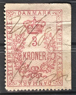 DENMARK - Canceled - Fiscal 3Kr - Steuermarken