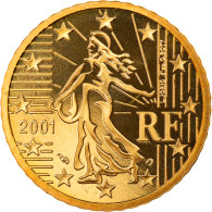 Monnaie, France, 50 Euro Cent, 2001, Paris, Proof, FDC, Laiton, KM:1287 - Essais, Piéforts, épreuves & Flans Brunis