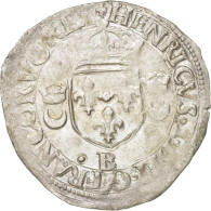 Monnaie, France, Douzain Aux Croissants, 1549, Rouen, TTB, Billon, Duplessy:997 - 1547-1559 Heinrich II.