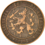 Monnaie, Pays-Bas, Wilhelmina I, 2-1/2 Cent, 1905, TTB, Bronze, KM:134 - 2 1/2 Florín Holandés (Gulden)