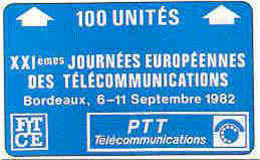 FRANCE : A16 XXIieme Journ Telecom Bordeaux MINT - Holographic Phonecards