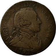 Monnaie, États Italiens, SARDINIA, Vittorio Amedeo III, 5 Soldi, 1795, Torino - Piémont-Sardaigne-Savoie Italienne