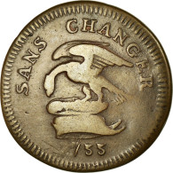 Monnaie, Isle Of Man, Penny, 1733, Pobjoy Mint, TB+, Bronze, KM:5a - Île De  Man