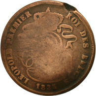 Monnaie, Belgique, Leopold I, 2 Centimes, 1835, TB, Cuivre, KM:4.1 - 2 Cent