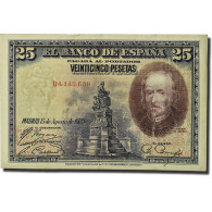 Billet, Espagne, 25 Pesetas, 1928, 1928-08-15, KM:74a, TTB - 1-2-5-25 Peseten