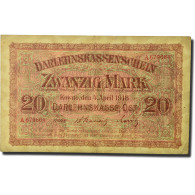 Billet, Allemagne, 20 Mark, 1918, 1918-04-04, KM:R131, TB - 20 Mark