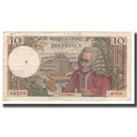 France, 10 Francs, Voltaire, 1969, 1969-01-02, TB+, Fayette:62.36, KM:147c - 10 F 1963-1973 ''Voltaire''