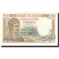 France, 50 Francs, 50 F 1934-1940 ''Cérès'', 1938-10-27, SPL, Fayette:18.17 - 50 F 1934-1940 ''Cérès''