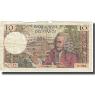 France, 10 Francs, 1973, 1973-08-02, TB, KM:147d - 10 F 1963-1973 ''Voltaire''