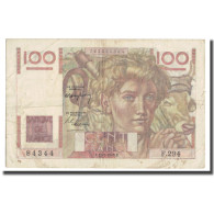 France, 100 Francs, Jeune Paysan, 1949, 1949-02-17, TB, Fayette:28.22, KM:128b - 100 F 1945-1954 ''Jeune Paysan''