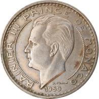 Monnaie, Monaco, Rainier III, 100 Francs, Cent, 1950, TTB, Copper-nickel - 1949-1956 Francos Antiguos