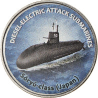 Monnaie, Zimbabwe, Shilling, 2020, Sous-marins - Soryu-Class, SPL, Nickel Plated - Zimbabwe