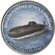 Monnaie, Zimbabwe, Shilling, 2020, Sous-marins - Akula-Class, SPL, Nickel Plated - Zimbabwe