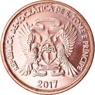 Monnaie, SAINT THOMAS & PRINCE ISLAND, 10 Centimos, 2017, SPL, Copper Plated - São Tomé Und Príncipe