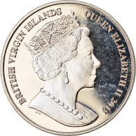 Monnaie, BRITISH VIRGIN ISLANDS, Dollar, 2018, Franklin Mint, Vie Sous-marine - - Islas Vírgenes Británicas