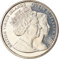 Monnaie, BRITISH VIRGIN ISLANDS, Dollar, 2012, Franklin Mint, Reine Elizabeth à - British Virgin Islands