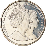 Monnaie, BRITISH VIRGIN ISLANDS, Dollar, 2012, Franklin Mint, Reine Elizabeth à - Britse Maagdeneilanden