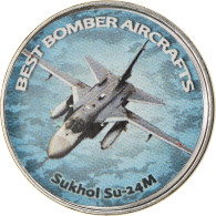 Monnaie, Zimbabwe, Shilling, 2020, Avions - Sukhol Su -24M, SPL, Nickel Plated - Zimbabwe