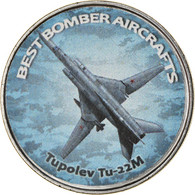 Monnaie, Zimbabwe, Shilling, 2020, Avions - Tupolev Tu-22M, SPL, Nickel Plated - Simbabwe