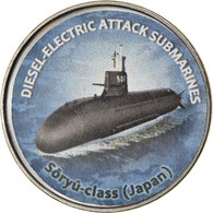 Monnaie, Zimbabwe, Shilling, 2020, Sous-marins - Soryu-Class, SPL, Nickel Plated - Simbabwe