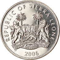 Monnaie, Sierra Leone, Dollar, 2006, Pobjoy Mint, Dinosaures - Tricératops - Sierra Leona