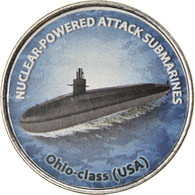 Monnaie, Zimbabwe, Shilling, 2020, Sous-marins- Ohio-Class, SPL, Nickel Plated - Simbabwe