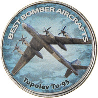 Monnaie, Zimbabwe, Shilling, 2020, Avions - Tupolev Tu-95, SPL, Nickel Plated - Simbabwe