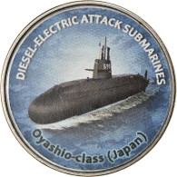 Monnaie, Zimbabwe, Shilling, 2020, Sous-marins- Oyashio-Class, SPL, Nickel - Simbabwe