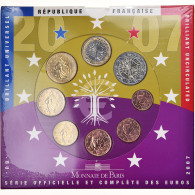 France, 1 Cent To 2 Euro, 2007, BU, FDC - France